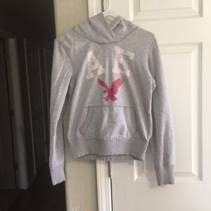 Women's American Eagle Outfitters Hoodie--Gray--Size S 